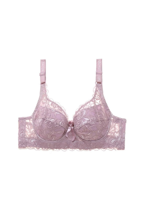 Women Lace Underwear Sexy Wire Bra Push Up Gathered Lingerie Comfortable Support Full Coverage Bras for Women