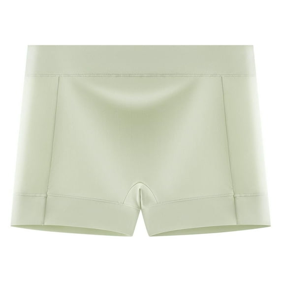 Ruimatai Women Plus Size Cotton Underwear Mid Waist Breathable Anti-Leak Safety Panties Comfortable Solid Color Briefs