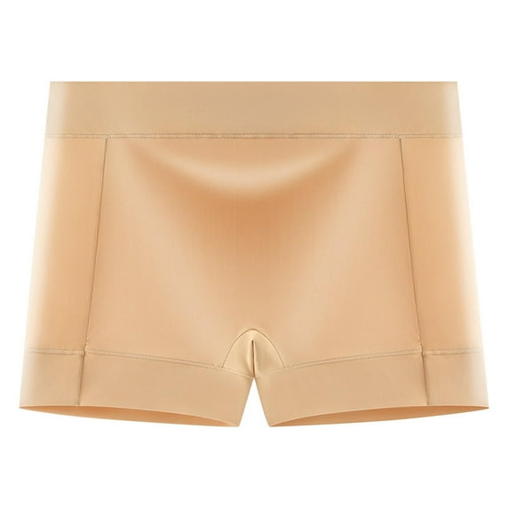 Ruimatai Women Plus Size Cotton Underwear Mid Waist Breathable Anti-Leak Safety Panties Comfortable Solid Color Briefs