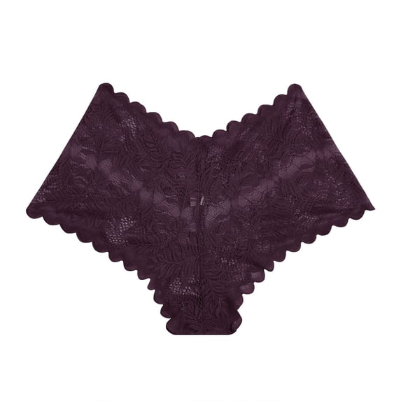 Ruimatai Women Sexy Lace Underwear Panties Comfortable Soft Breathable Thong Lingerie for Daily Sleeping Seductive Intimate Apparel