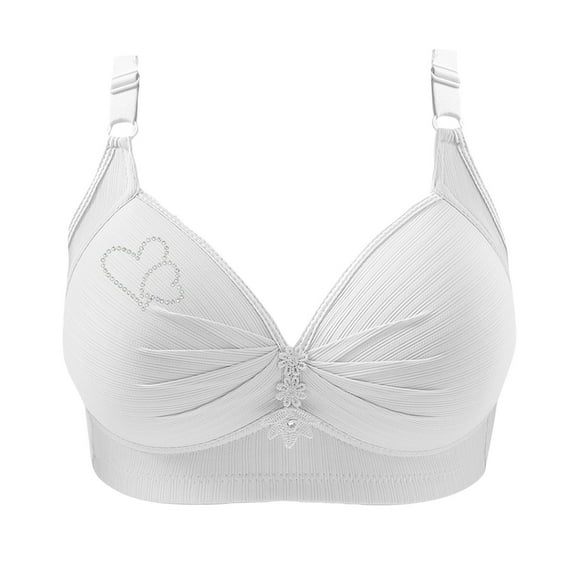 Ruimatai Women's BC Cup Wireless Comfort Bra No Underwire Breathable Soft Support Everyday T-Shirt Bra Plus Size 36-50 B/C Cup