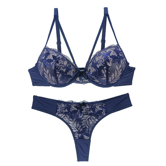 Ruimatai Women's Bbaydoll Lingerie Set Winter Lace Sleepwear Lingerie Nighty Women's Underwear Tight Underwear Bra Steel Ring Underwear Set