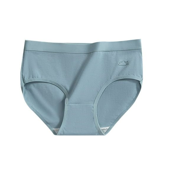 Ruimatai Women's Breathable Mid Waist Underwear Soft Cotton Full Crotch Panties Comfortable Seamless No Show Daily Wear