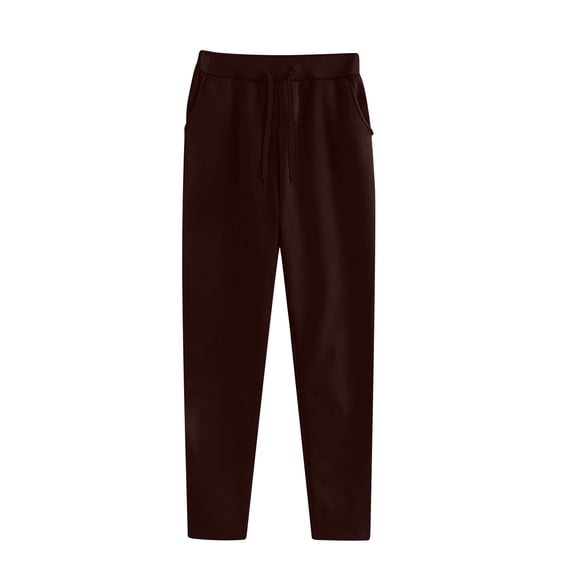 Ruimatai Women's Casual Athletic Pants with Pockets, High Waist Soft Joggers for Running Workout Fitness, Solid Color Lounge Sweatpants