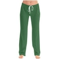 thumbnail image 1 of Ruimatai Women's Casual Drawstring Long Pants Lightweight Soft Polyester Elastic Waist Comfortable Lounge Pants for Spring Summer, 1 of 5
