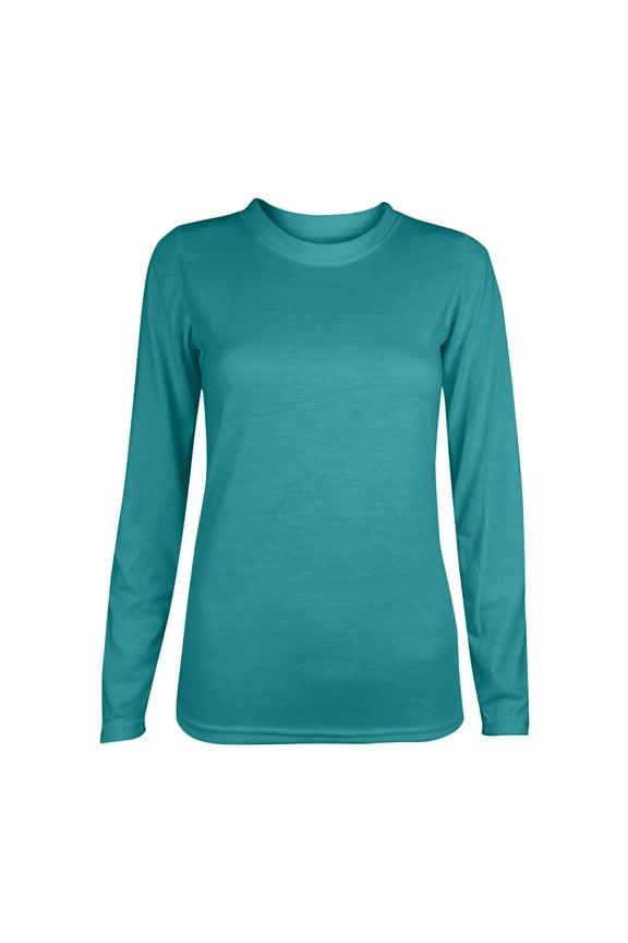 Women's Casual Long Sleeve T-Shirt Loose Fit Round Neck Soft Breathable Tee Top for Spring Fall Daily Wear Home Outing