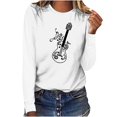thumbnail image 1 of Ruimatai Women's Casual Long Sleeve T-Shirt Soft Breathable Crewneck Pullover Fashion Printed Top for Home Daily Wear, 1 of 4