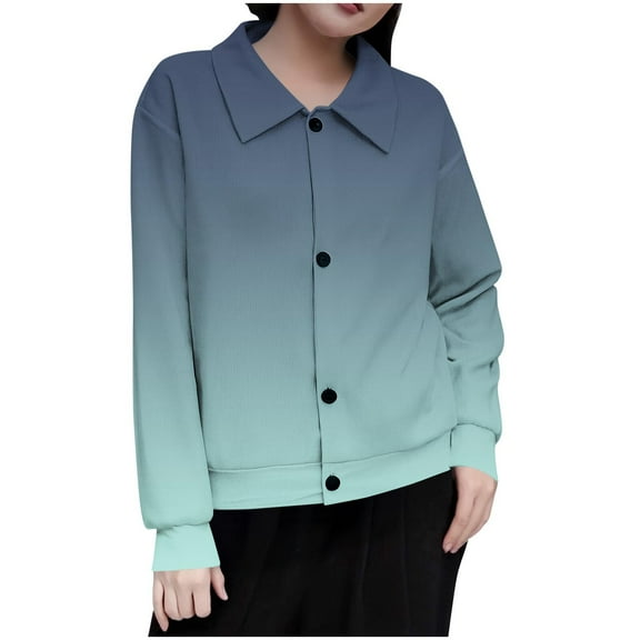 Ruimatai Women's Casual Printed Long Sleeve Blouse Soft Comfortable Loose Fit Tunic Top for Daily Wear