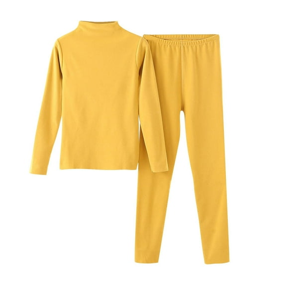 Ruimatai Women's Casual Solid Color Warm Flannel Pajama Set Loose Long Sleeve Comfortable Sleepwear Lounge Wear