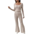 thumbnail image 1 of Ruimatai Women's Casual Stripe Pajama Set Long Sleeve Top and Shorts Soft Comfy Loungewear for Home Sleepwear, 1 of 7