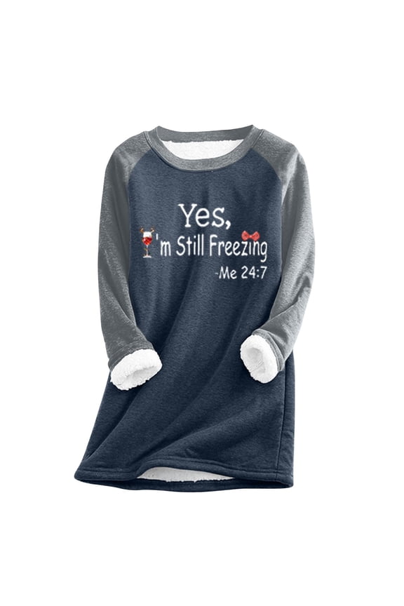 Women's Christmas Fleece Sweatshirt Long Sleeve Leopard Patchwork Tops Cozy Warm Soft Casual Winter Pullover