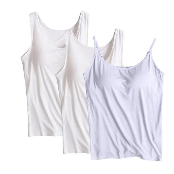 Ruimatai Women's Cotton Solid Color Chest Mat Shirt Wire-Free Comfortable Soft Stretchable Seamless Smoothing Comfort Bra