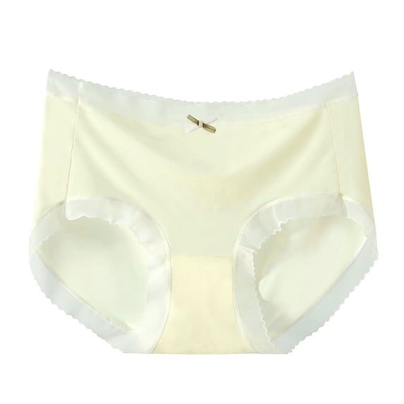 Ruimatai Women's Cotton Underwear 4-Pack High Waist Briefs Comfortable Soft Breathable Panties for Everyday Wear