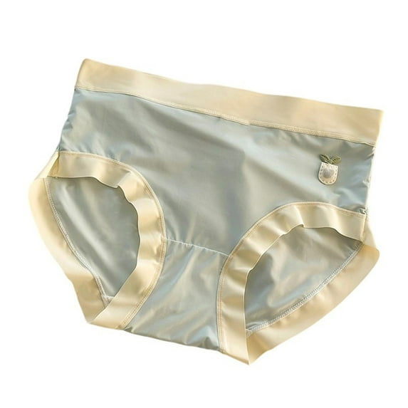 Ruimatai Women's Cotton Underwear 4-Pack High Waist Comfortable Breathable Soft Daily Panties Solid Color