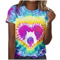 thumbnail image 1 of Ruimatai Women's Easter Printed T-Shirt Casual Loose Fit Round Neck Short Sleeve Top with Fashionable Design for Daily Wear, 1 of 5