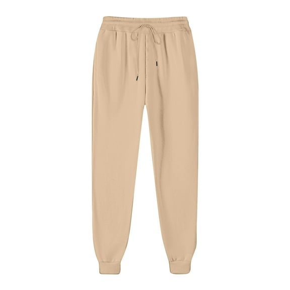 Ruimatai Women's Fleece Casual Pants High Waist Winter Warm Drawstring Joggers with Pockets Fashion Sweatpants for Daily Wear