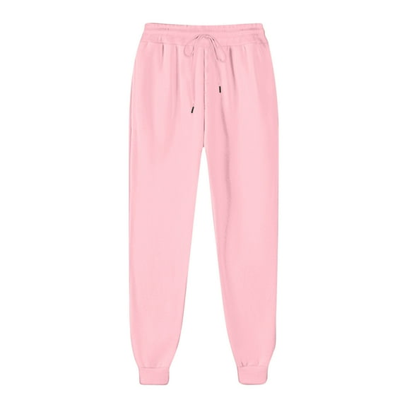 Ruimatai Women's Fleece Casual Pants High Waist Winter Warm Drawstring Joggers with Pockets Fashion Sweatpants for Daily Wear