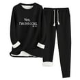 thumbnail image 1 of Ruimatai Women's Fleece Tracksuit Set Soft Warm Loungewear Outfit Printed Long Sleeve Top and Pants Comfy Casual Winter Pajamas, 1 of 2