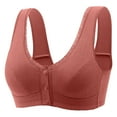 thumbnail image 1 of Ruimatai Women's Front Closure Bras Plus Size Full Coverage Underwire Unlined Bra Ladies Traceless Comfortable No Steel Ring Breathable Gathering Front Opening Buckle Bra Woman Underwear, 1 of 9