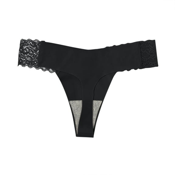 Ruimatai Women's High Waist Lace Underwear Seamless Panties Breathable Comfortable Stretch V-Cut Briefs for Fitness Running Gym Sports Casual