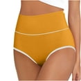 thumbnail image 1 of Ruimatai Women's High Waist Underwear Tummy Control Breathable Comfortable Panties Solid Nylon, 1 of 6