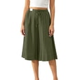 thumbnail image 1 of Ruimatai Women's High Waist Wide Leg Culottes Drawstring Casual Trousers for Summer Beach Daily Wear, 1 of 8
