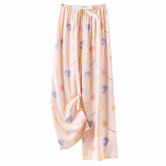 Ruimatai Women's High Waist Wide Leg Pants Tie Dye Print Drawstring Loose Casual Loungewear Full Length Trousers