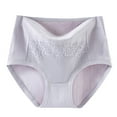 thumbnail image 1 of Ruimatai Women's High Waisted Cotton Underwear 3-Pack Breathable Soft Lace Trim Comfortable Panties for Sleep Daily Wear Medium Large XL XXL, 1 of 7