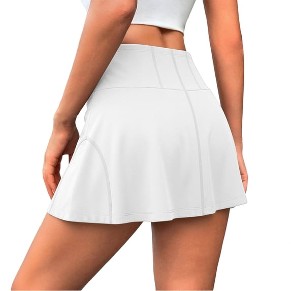 Ruimatai Women's High Waisted Skort Athletic Tennis Skirt with Pockets for Golf Workout Running Casual Daily Wear