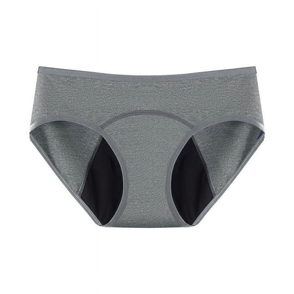 Ruimatai Women's Large Size Leak Proof Underwear High Absorption Breathable Cotton 4-Layer Period Panties Medium Low Waist Comfortable