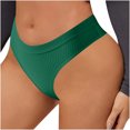 thumbnail image 1 of Ruimatai Women's Low-Rise Ribbed Briefs Soft Nylon Underwear Sexy Solid Panties, 1 of 9