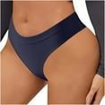 thumbnail image 1 of Ruimatai Women's Low-Rise Ribbed Briefs Soft Nylon Underwear Sexy Solid Panties, 1 of 9