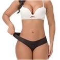 thumbnail image 1 of Ruimatai Women's Low Rise Underwear Soft Breathable Panties Comfortable Lace Trim Solid Color Briefs Polyester, 1 of 6