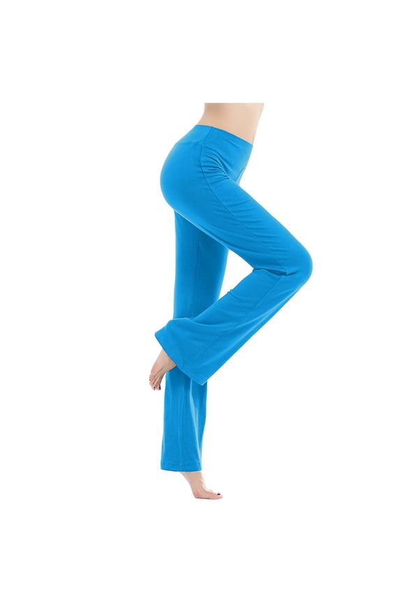 Women's Modal Cotton Soft Yoga Pants High Waisted Slim Straight Sweatpants Workout Gym Athletic Bottom Pants