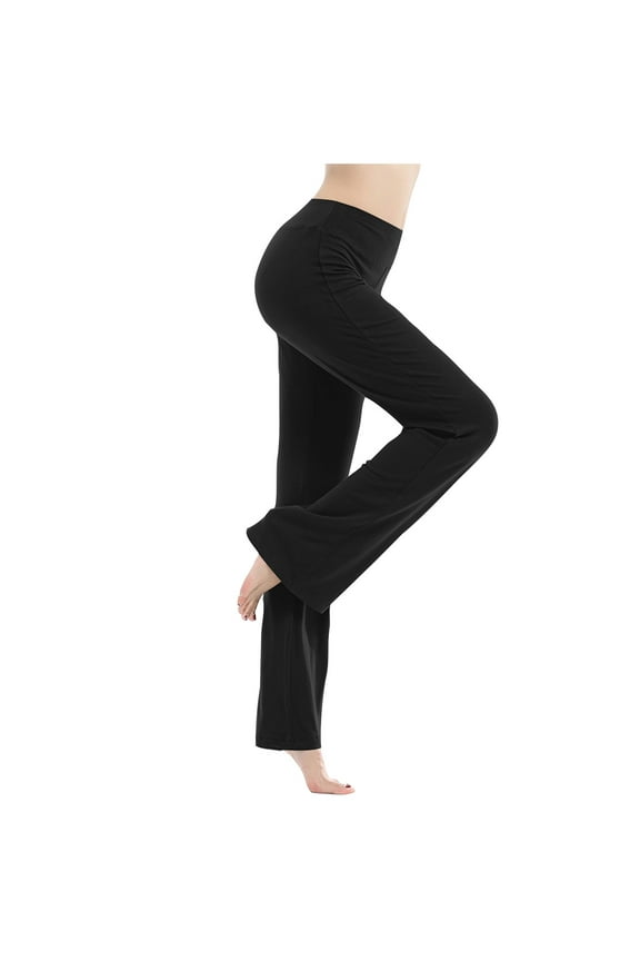 Women's Modal Cotton Soft Yoga Pants High Waisted Slim Straight Sweatpants Workout Gym Athletic Bottom Pants