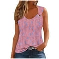 thumbnail image 1 of Ruimatai Women's O Ring Shoulder Tank Top Sleeveless Tank Trendy Tee Tops Summer Casual Loose Fit Shirt Going Out Tops for Women Mothers Day Gifts, 1 of 3