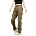 thumbnail image 1 of Ruimatai Women's Outdoor Cargo Pants Fleece Lined Windproof Waterproof Straight Leg Work Pants with Multiple Pockets for Hiking Camping, 1 of 8