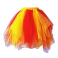 thumbnail image 1 of Ruimatai Women's Pleated Skirt Colorful Tutu Skirt Mesh Puffy Skirt for Dance Casual Fashion Polyester Short Skirt Hand Wash Machine Wash, 1 of 3
