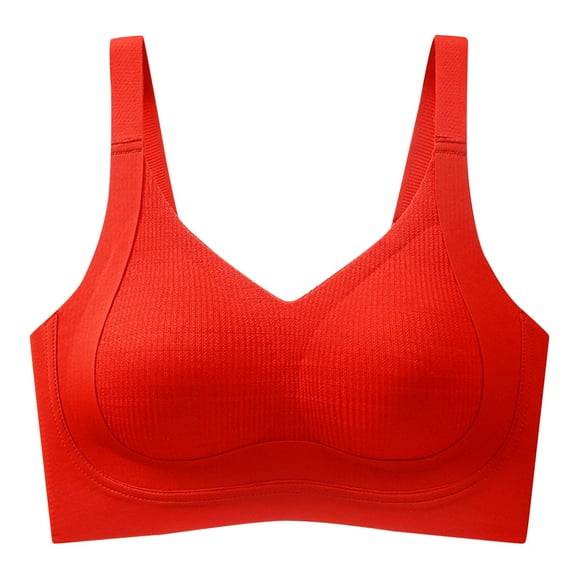 Ruimatai Women's Plus Size Bra Comfortable Breathable Support Underwire Anti-Sagging Anti-Slip Lingerie for Everyday Wear