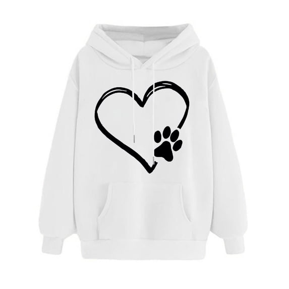 Ruimatai Women's Print Hoodie Sweatshirt Long Sleeve Pullover Comfortable Winter Warm Casual Fashion Top Blouse