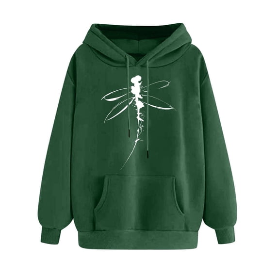 Ruimatai Women's Winter Hoodie Pullover Long Sleeve Print Sweatshirt Comfortable Stretchy Casual Fashion Blouse for Daily Wear