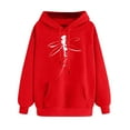 thumbnail image 1 of Ruimatai Women's Print Hoodie Sweatshirt Long Sleeve Pullover Comfortable Winter Warm Casual Fashion Top Blouse, 1 of 5