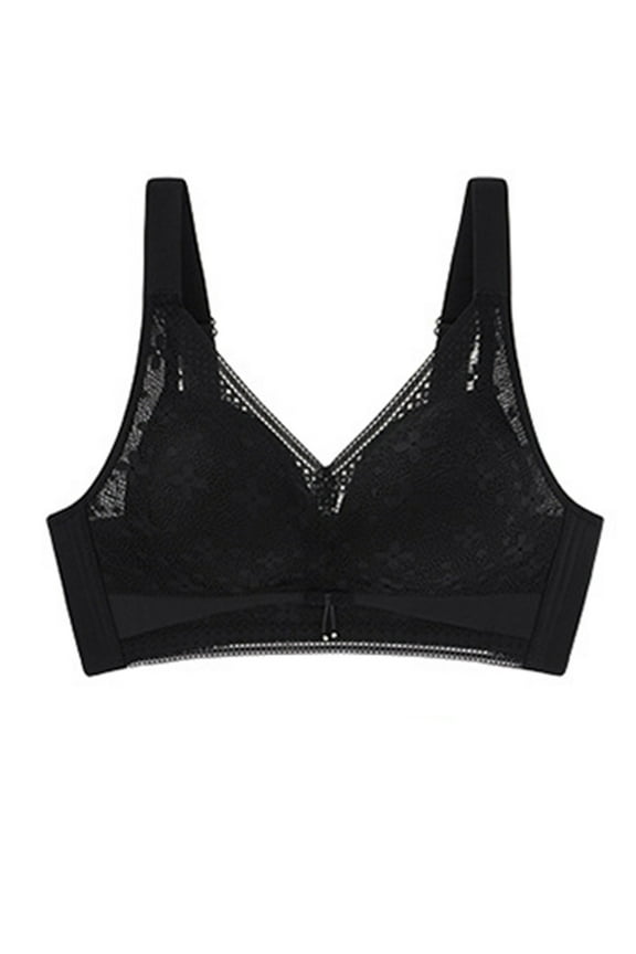 Women's Push Up Lace Bra Comfort Padded Underwire Bra Lift Up Add One Cup Womens Solid Lace Lingerie Bras Plus Size Underwear Bralette Bras Comfortable Bra