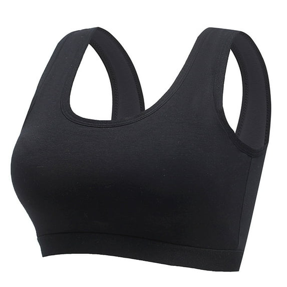 Ruimatai Women's Seamless Comfort Bra No Wire Breathable Soft Cotton Sports Bralette Wireless Support Removable Padding Everyday Sleep Casual