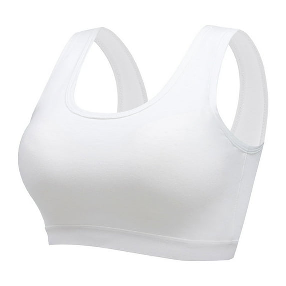 Ruimatai Women's Seamless Comfort Bra No Wire Breathable Soft Cotton Sports Bralette Wireless Support Removable Padding Everyday Sleep Casual