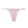 thumbnail image 1 of Ruimatai Women's Sexy Lace Thong Underwear Low Rise Comfortable Breathable Soft Embroidered Flowers Daily Wear Seductive Panties, 1 of 2