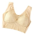 thumbnail image 1 of Ruimatai Women's Sports Bra Comfort Maximum Support High-Impact Bras for Women Women Lady Lace Gathered Bra Plus Size Sports Bra Underwear Yoga Hollow Out Bra Cup, 1 of 3