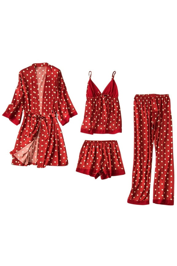 Women's Underwear Summer Women Satin Silk Pajamas Cardigan Nightdress Bathrobe Robes Underwear Sleepwear