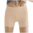 thumbnail image 1 of Ruimatai Women's Underwear Ice Silk Lace Seamless Safety Shorts Anti Slip Breathable Soft Comfortable Solid Color Panties, 1 of 4