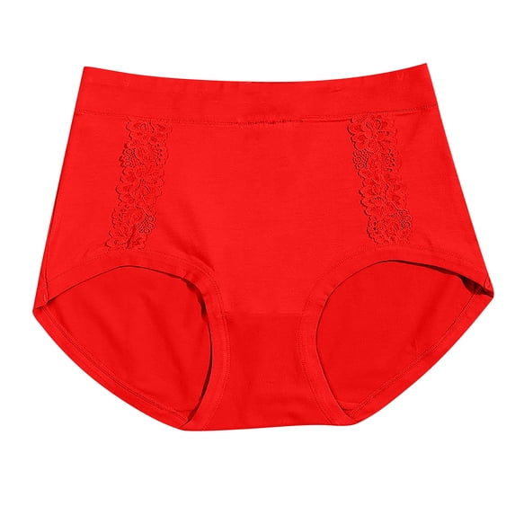 Ruimatai Women's Underwear Mid Waist Breathable Comfortable Plus Size Sexy Soft Stretchy Spandex Panties for Casual Wear Hand Wash